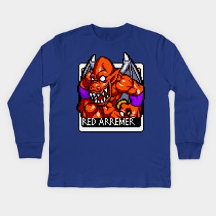 Red Arremer - Ghouls 'n Ghosts Kids Long Sleeve T-Shirt